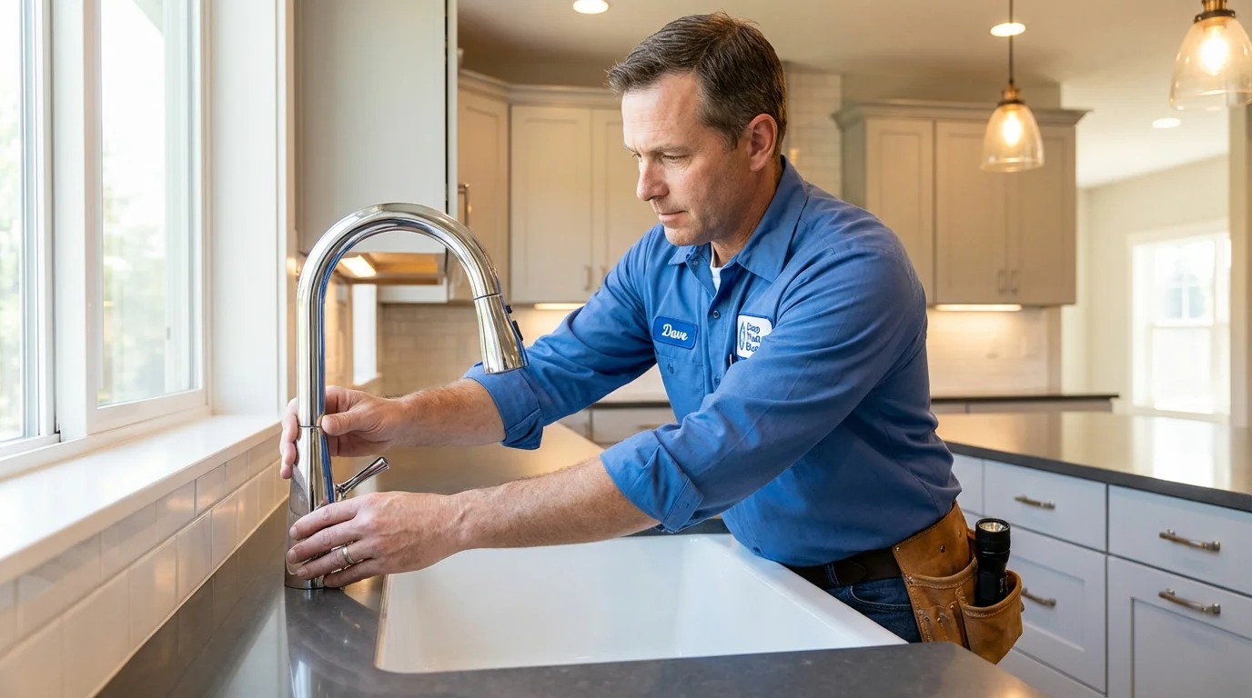 Kitchen faucet installation by Johns Plumbing LLC in West Linn
